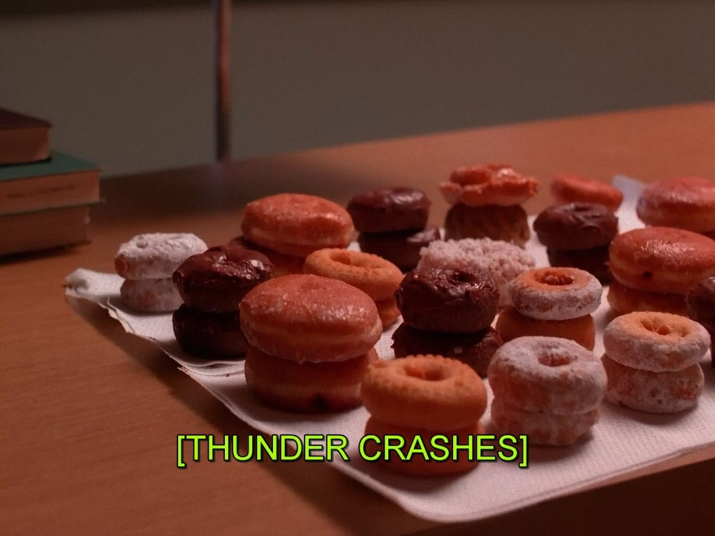 Lightning crashes in Twin Peaks